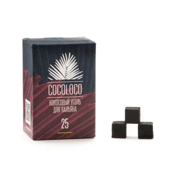 Уголь Cocoloco кокосовый 72 шт (25 мм)