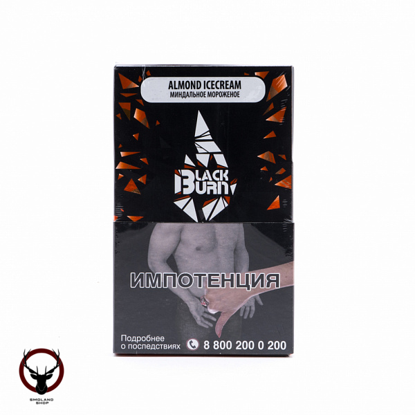 Burn BLACK Almond icecream 100гр МРК