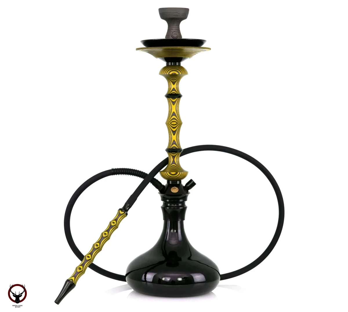 Кальян Japona Hookah Lotus Yellow + Black колба