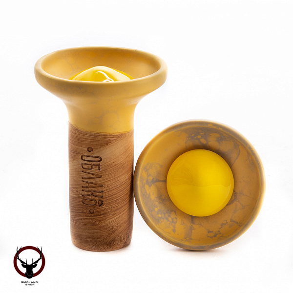 Чашка Облако Flow yellow on yellow-grey marble