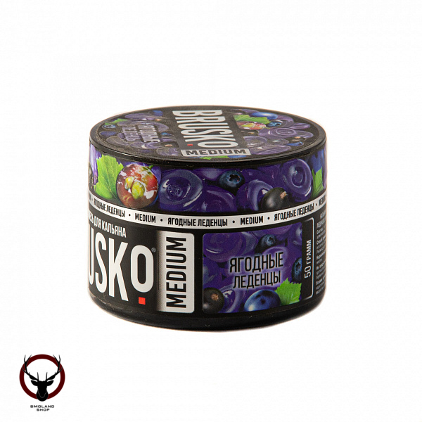 BRUSKO MEDIUM Ягодные леденцы 50гр МРК