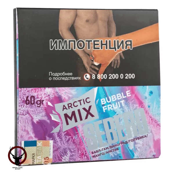 Sebero Arctic Mix Bubble fruit 60гр МРК