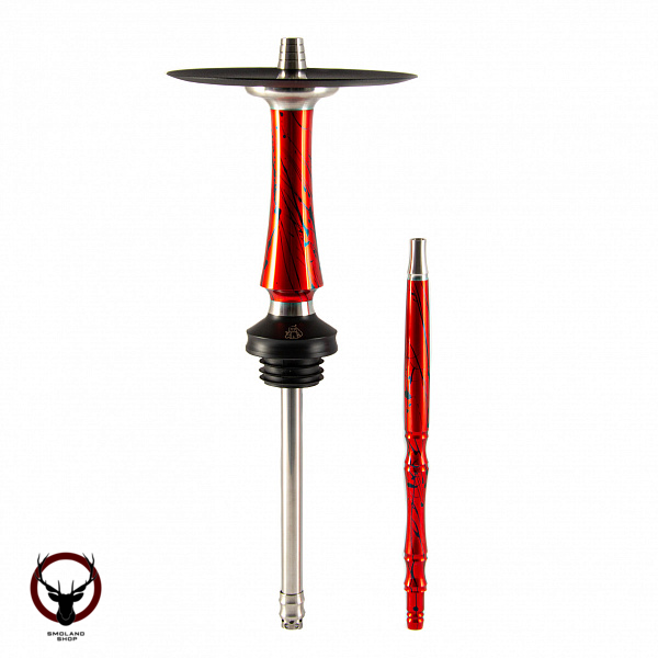 Кальян Voodoo Smoke DOWN Custom red-black (мунд. в цвет)