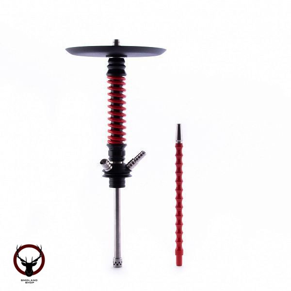 Кальян MAMAY CUSTOMS Coilovers MINI чёрно-красный Б. (без колбы)