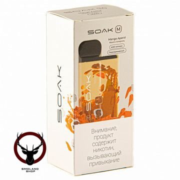 Электронная сигарета SOAK M Mango Aperol 4000 затяжек