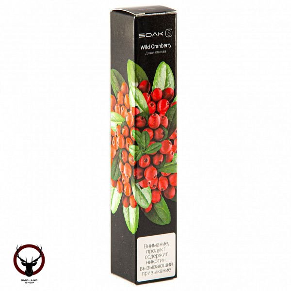 Электронная сигарета SOAK S Wild Cranberry 2500 затяжек