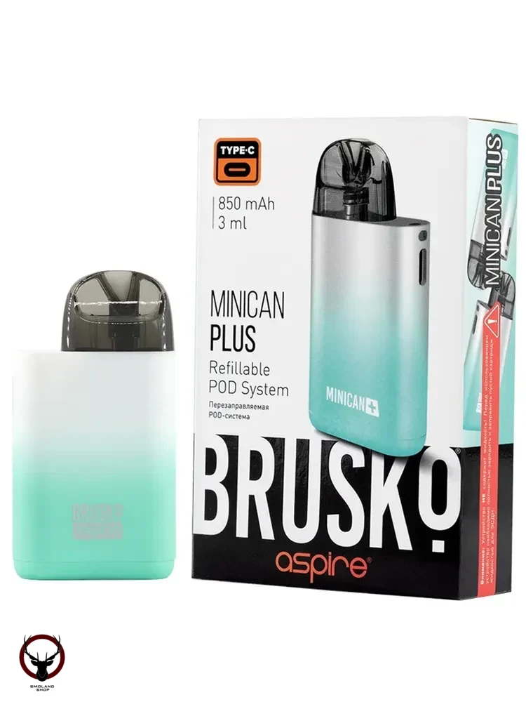 Электронная система BRUSKO Minican Plus (бирюзово-белый градиент)