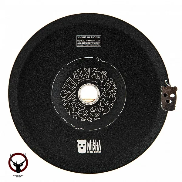 Кальян MISHA REVOLT Jet Black черный матовый (без колбы)