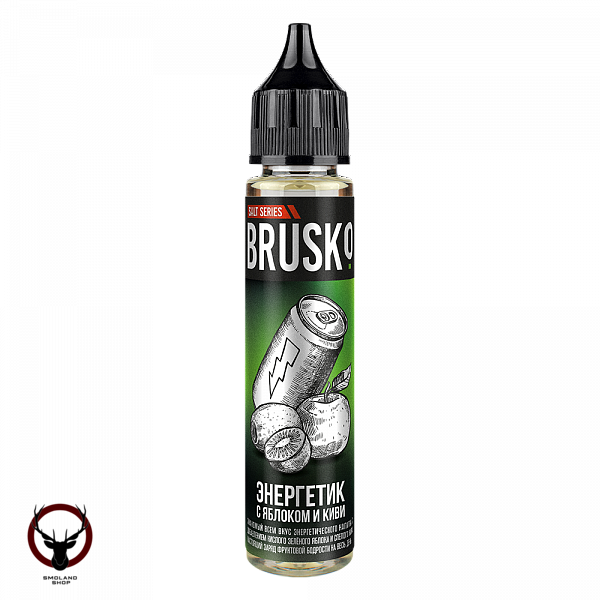 Жидкость Brusko Salt Энергетик с яблоком и киви 30 мл 2