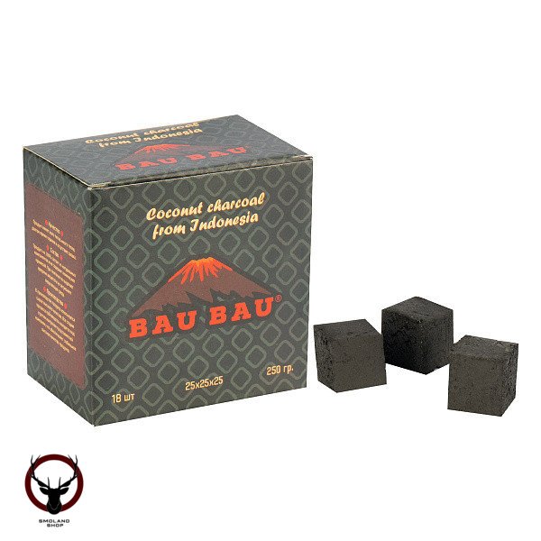 Уголь Bau Bau кокосовый 18 шт черный (25мм)