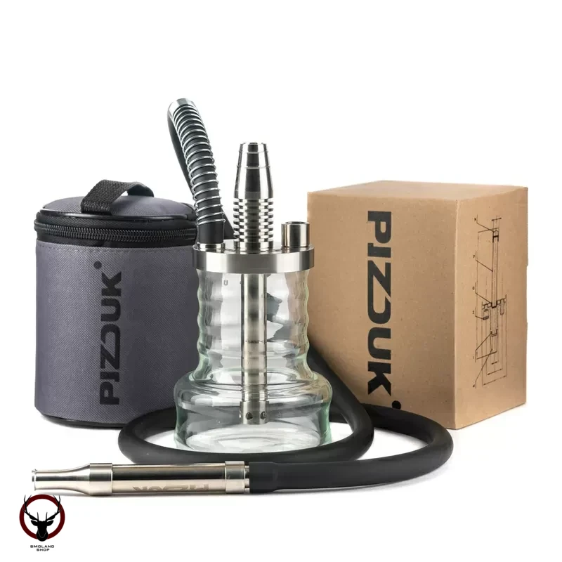 Кальян Pizduk Hookah (grey-bag) прозрачная колба