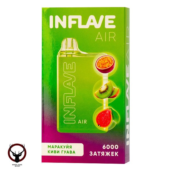 Электронная сигарета INFLAVE AIR Маракуйя Киви Гуава (6000 затяжек)