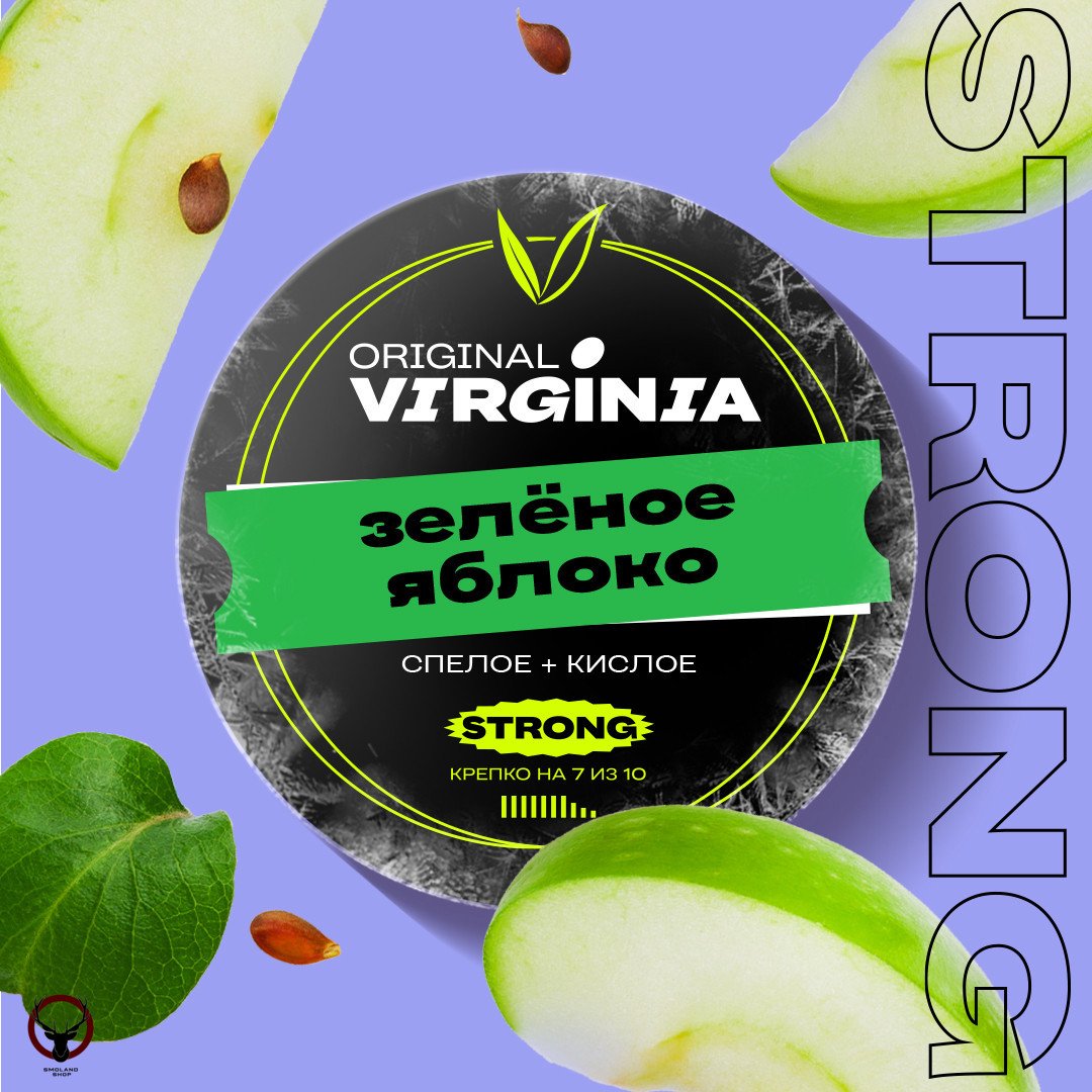 Original Virginia Strong Зеленое яблоко 25гр МРК