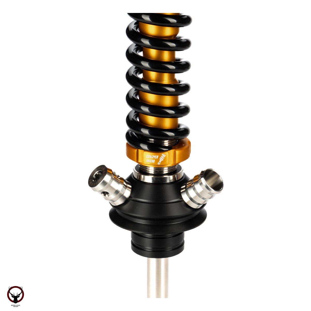 Кальян MAMAY CUSTOMS Coilover Micro золото-чёрный (без колбы)