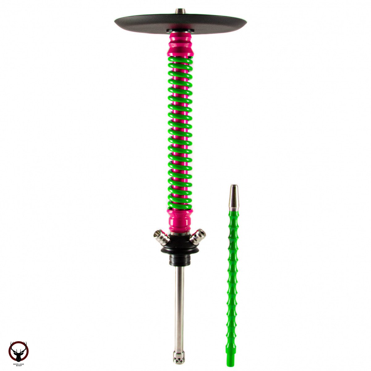 Кальян MAMAY CUSTOMS Coilovers фуксия-зелёный (без колбы)