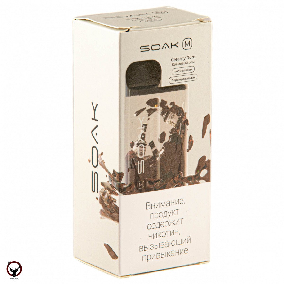 Электронная сигарета SOAK M Creamy Rum 4000 затяжек