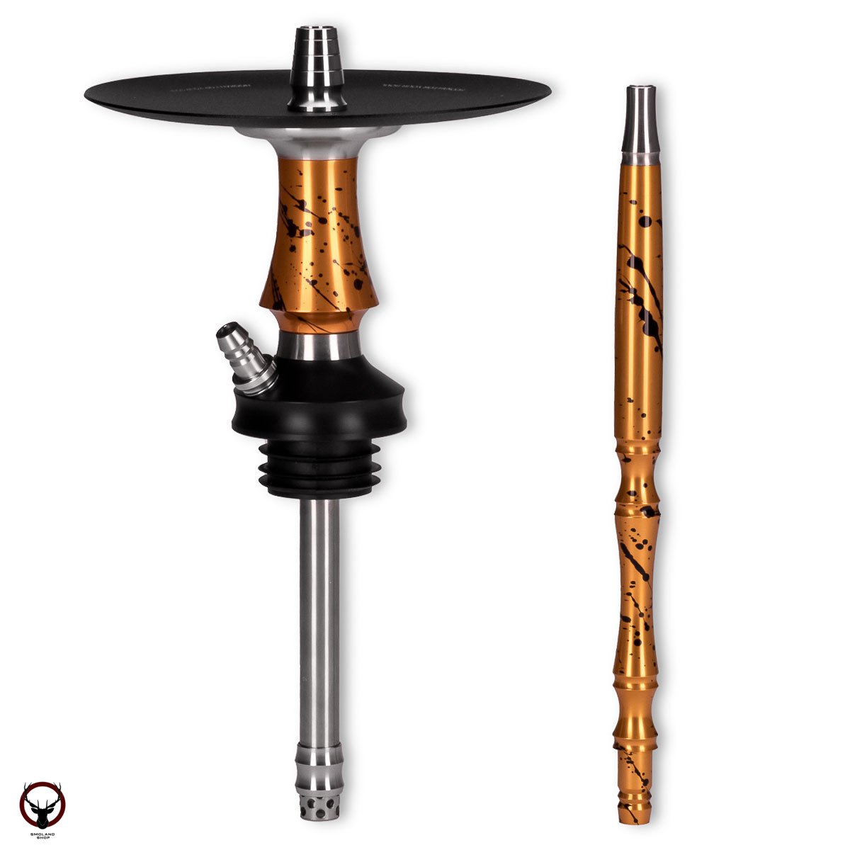 Кальян VooDoo Smoke DOWN Micro Custom gold-black (мунд. в цвет)