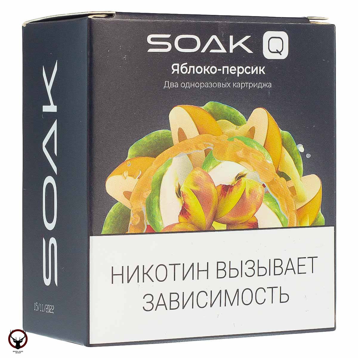 Картридж SOAK Q Яблоко персик (2шт) МРК