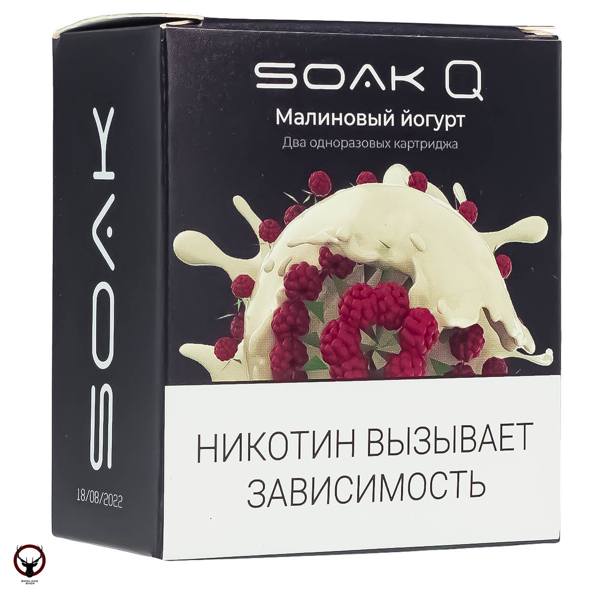 Картридж SOAK Q Малиновый йогурт (2шт) МРК