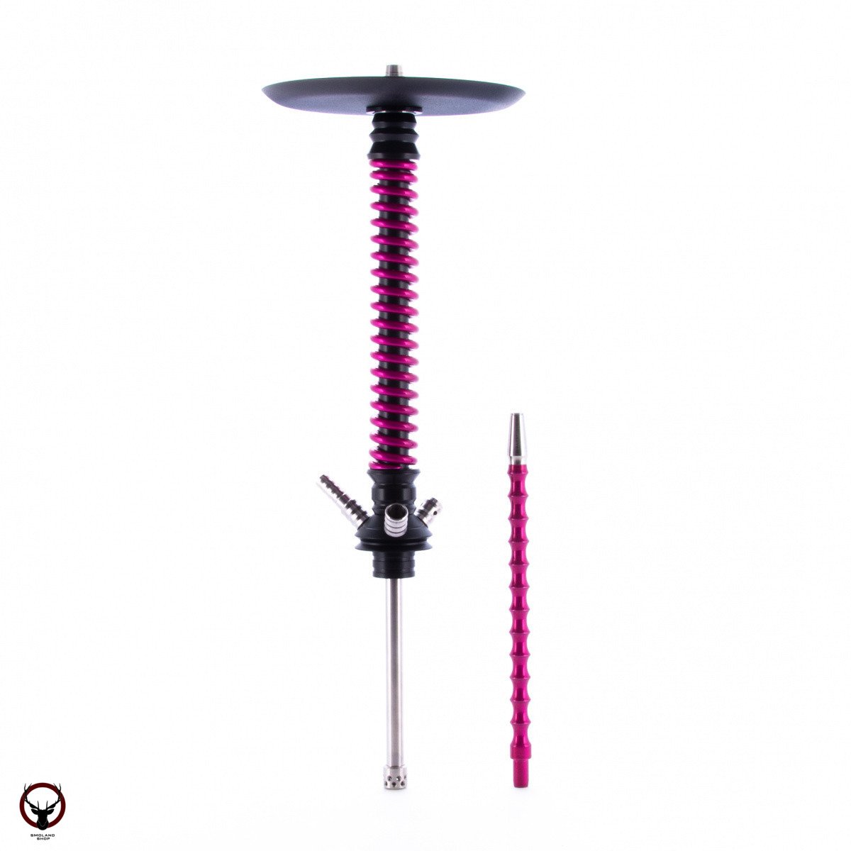Кальян MAMAY CUSTOMS Coilovers чёрно-розовый лак (без колбы)