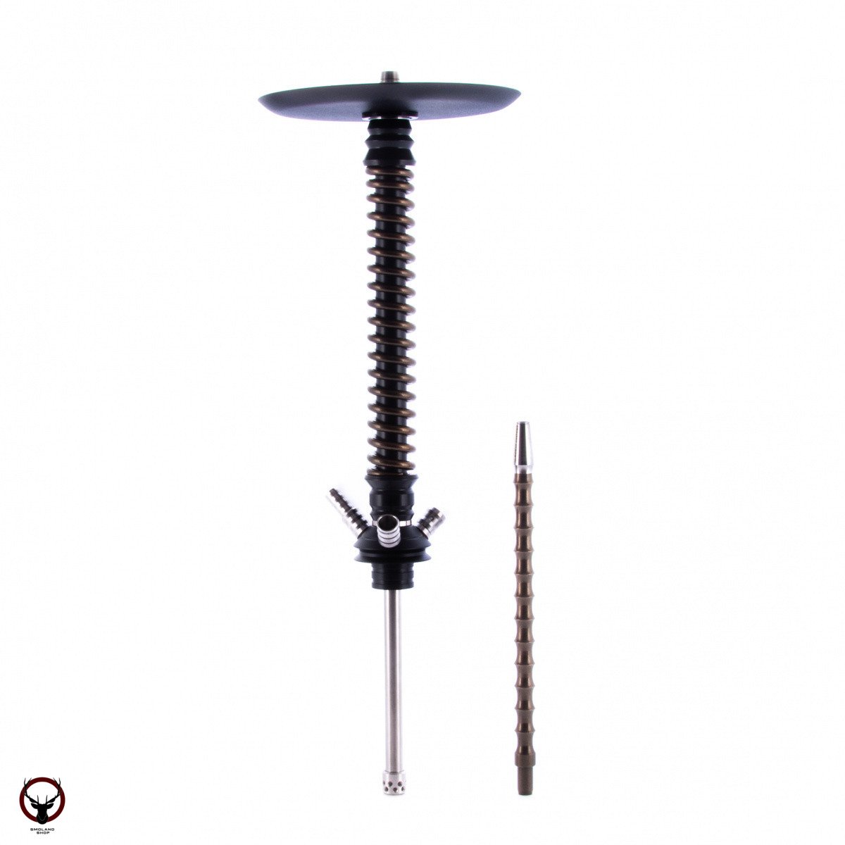 Кальян MAMAY CUSTOMS Coilovers чёрно-бронзовый (без колбы)