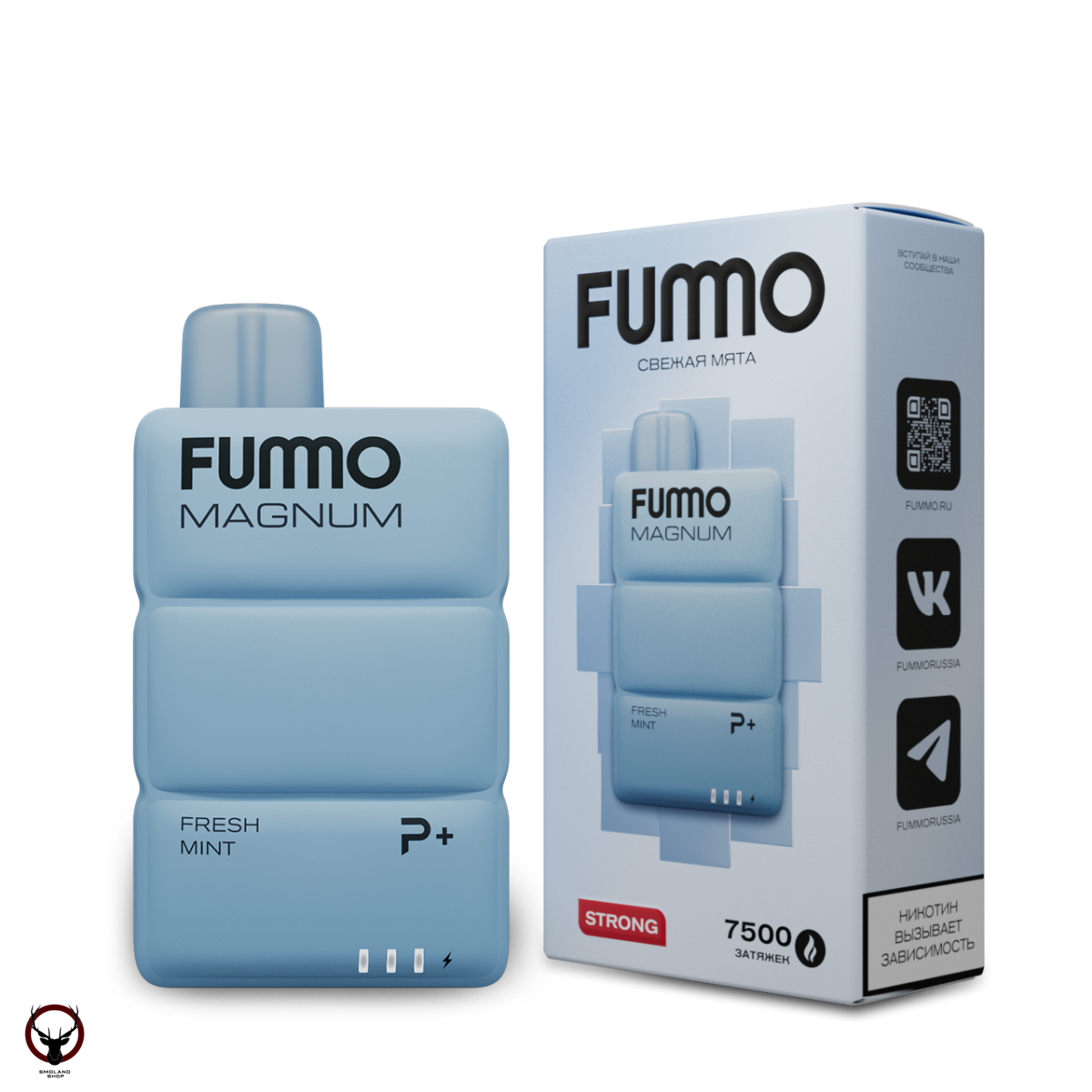 Электронная сигарета FUMMO MAGNUM Свежая мята (7500 затяжек)
