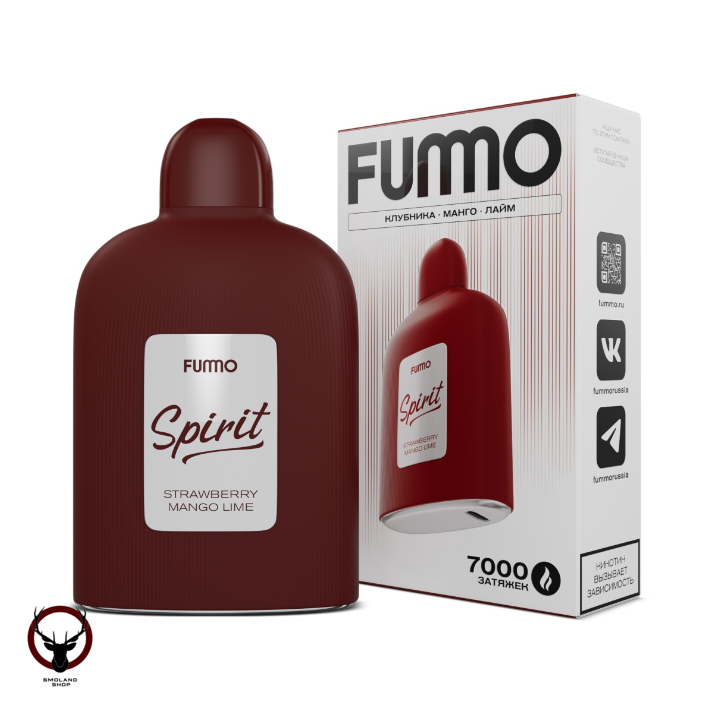 FUMMO SPIRIT Клубника манго лайм (7000 затяжек) МРК