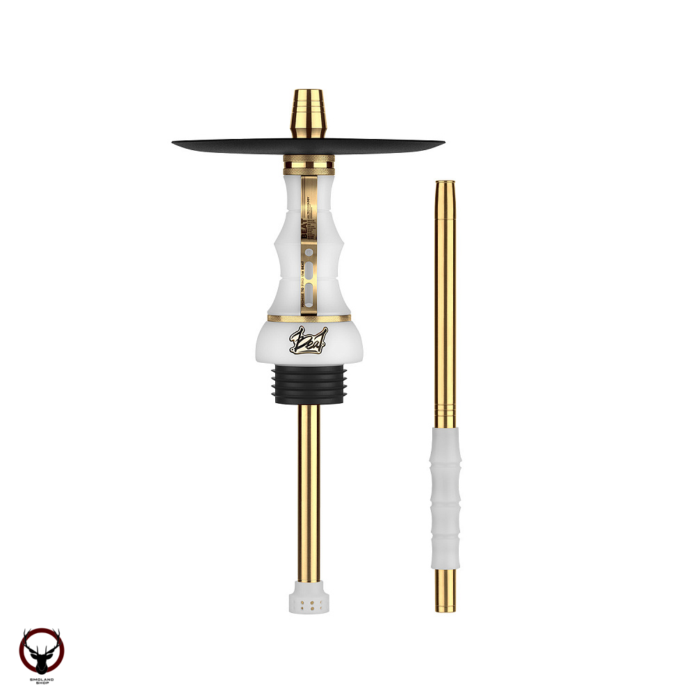 Кальян Alpha Hookah Beat Set White-Gold (тонированная колба)