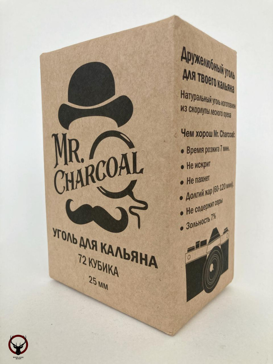 Уголь для кальяна Mr.Charcoal 72 шт (25 мм)