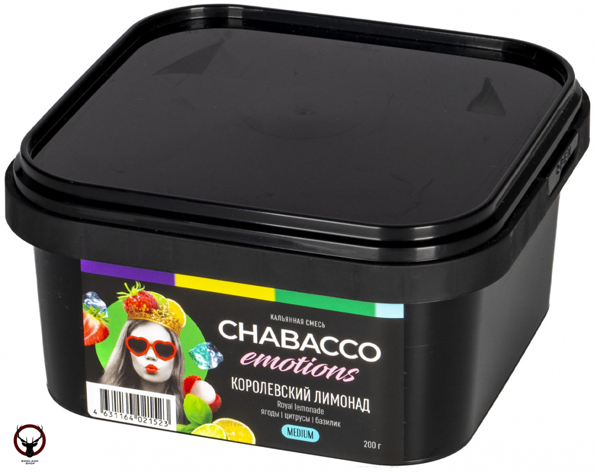 Chabacco Mix MEDIUM Royal lemonade 200гр МРК
