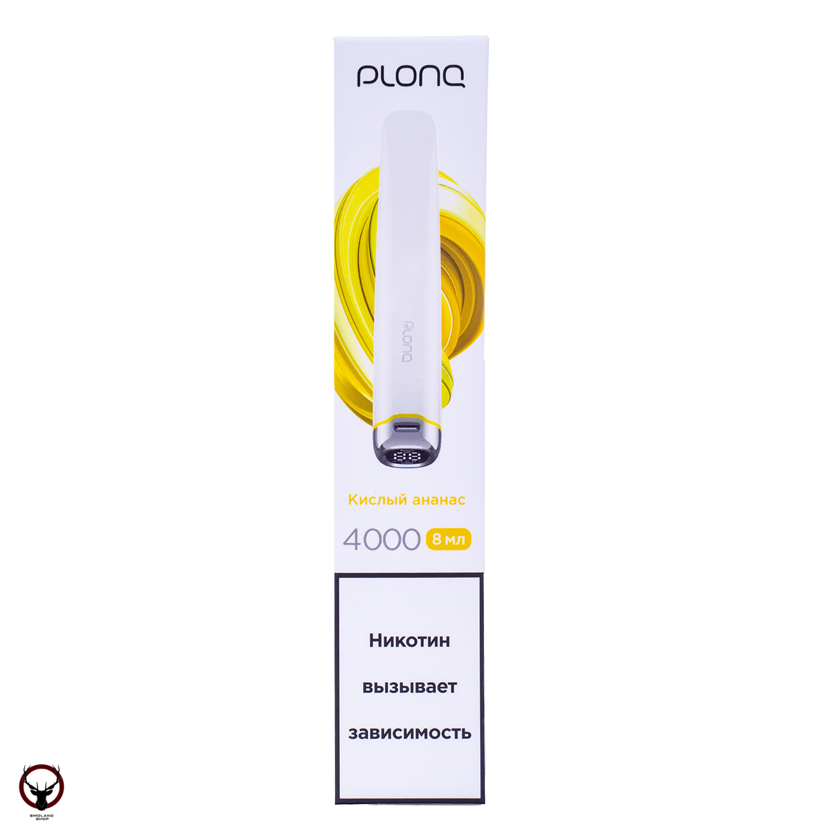 PLONQ PLUS PRO Кислый ананас (4000 затяжек) 20 мг МРК