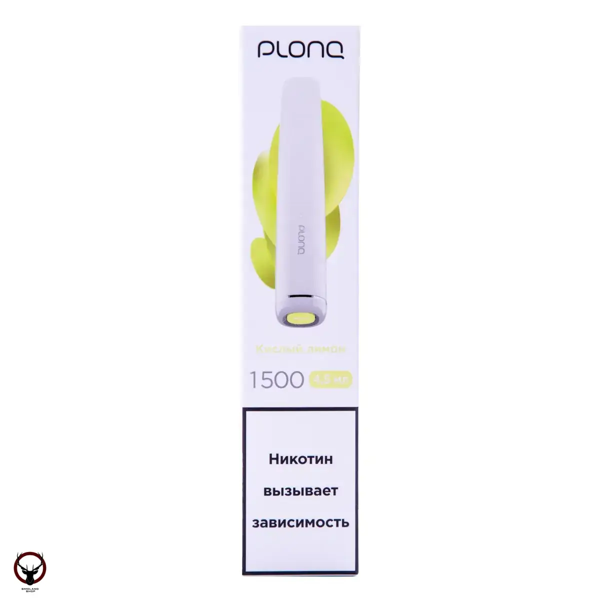 PLONQ PLUS Кислый Лимон (1500 затяжек) 20 мг МРК